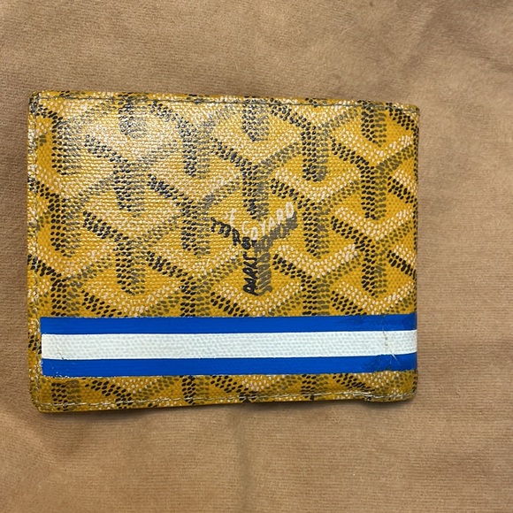 Authentic Goyard K5 Yellow Men’s Wallet - Picture 2 of 7